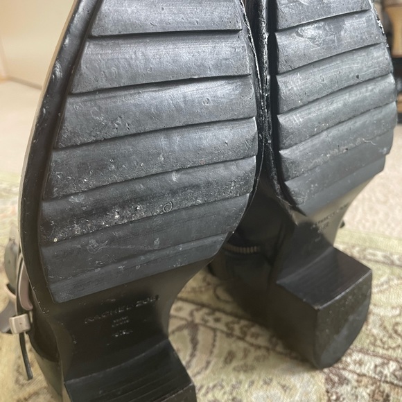 Rachel Zoe black booties. Size 8.5. Block heel with silver hardware - Picture 8 of 14